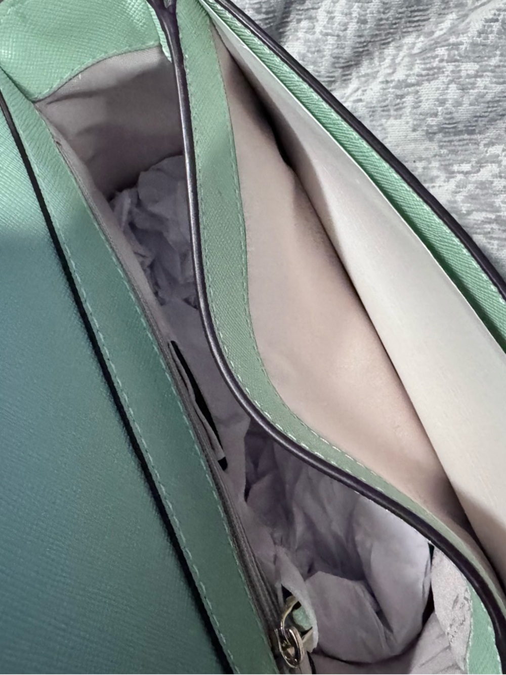kate spade Mint Green Structured Top-Handle Satchel - Picture 10 of 16